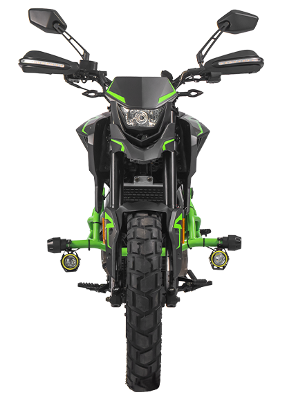 Moto Todoterreno TRAVEL 250 4V posición frontal