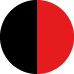 rojo con negro