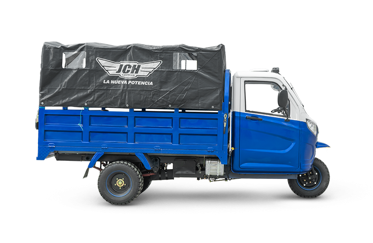 Moto carguero JCH 300D de color azul