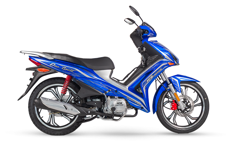 Moto Cub ONE 125 de color azul con negro