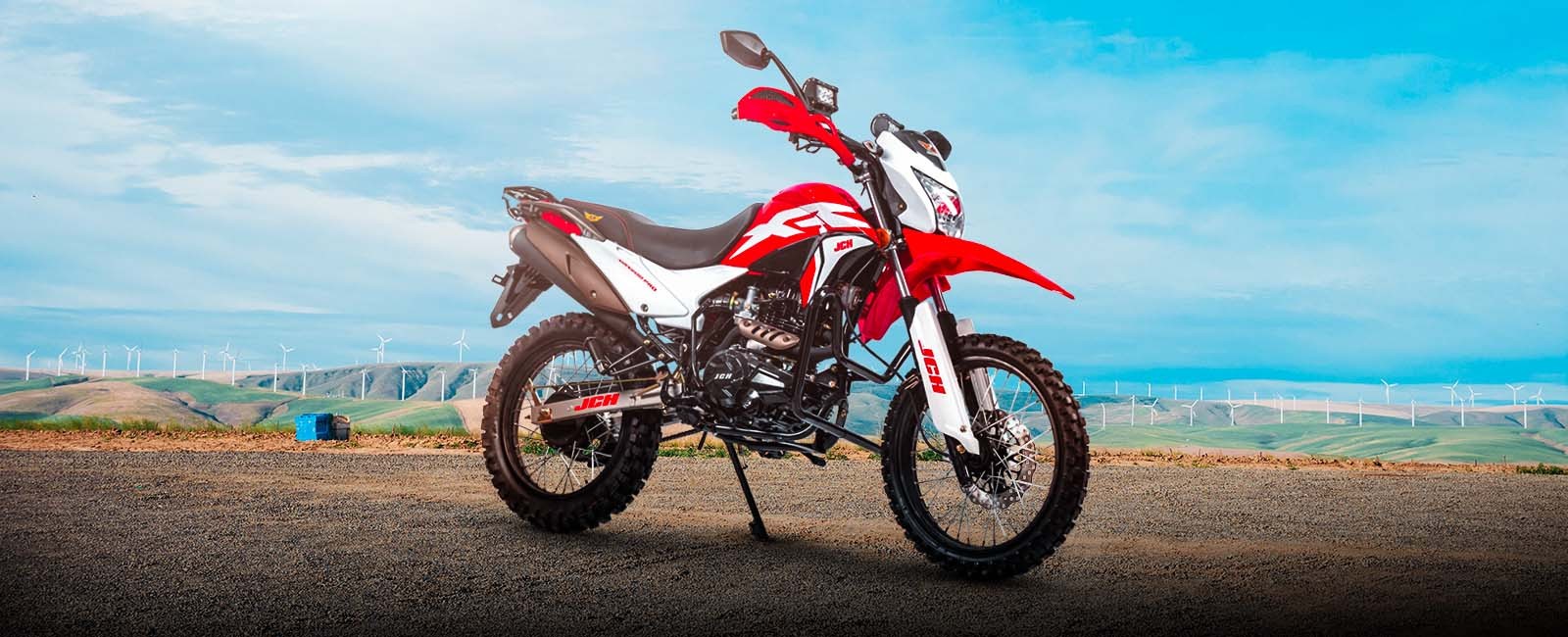 Moto todo terreno MRX 200 PRO en la pista