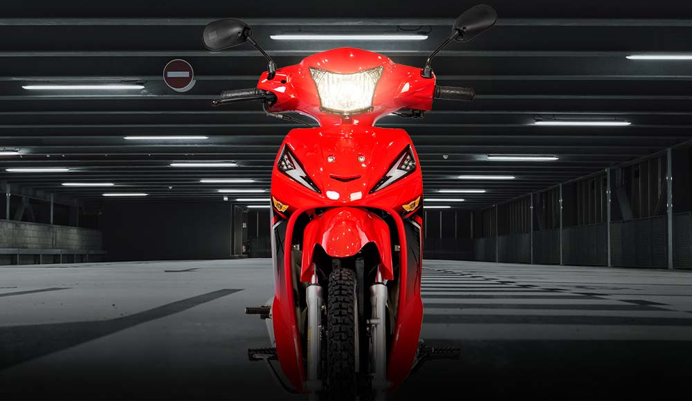 moto cub KORI 110 detalle frontal