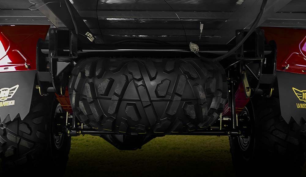 Moto carguero JCH 350 XL parte posterior