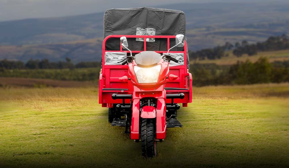 Moto carguero JCH 250A parte frontal