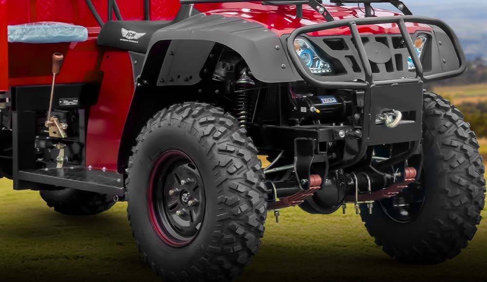 Moto carguero POWER ATV 350 parte delantera