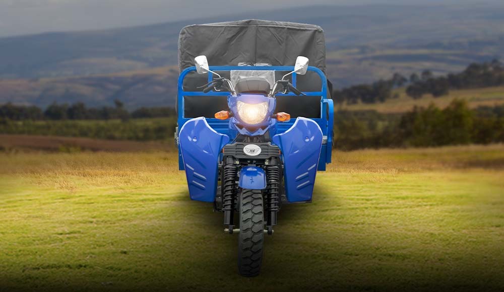 Moto carguero JCH 250E parte frontal