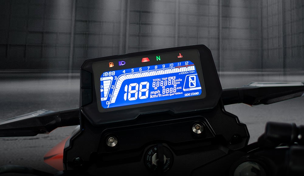 Moto pistera WOLF 250 parte del tablero