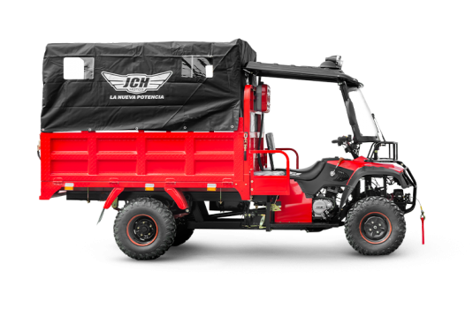 Moto carguero POWER ATV 350 color rojo