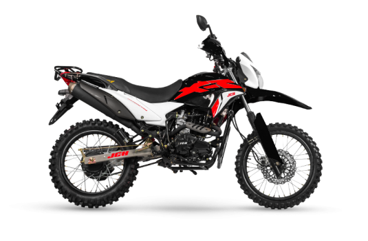 Moto todo terreno MRX 200 PRO color negro y rojo