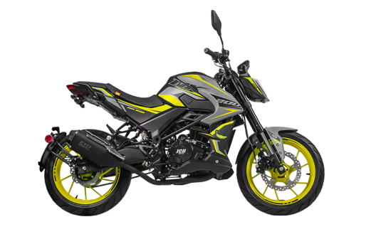 Moto Urbana NK 200 negro con amarillo