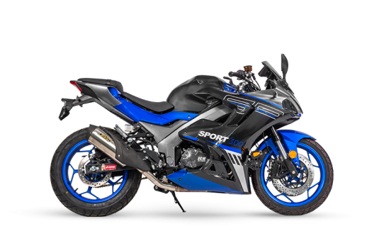 Moto Pistera SPORT 300 color azul